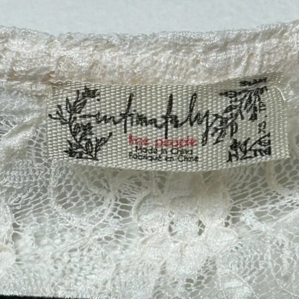 Free People NWOT Keep It Simple Lace Baby Tee in Cream- Size XS - Picture 5 of 5